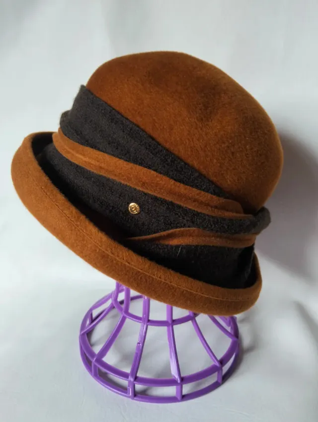 Sombrero señora Mayser M marrón y negro