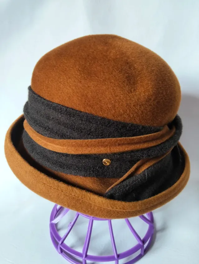 Sombrero señora Mayser M marrón y negro