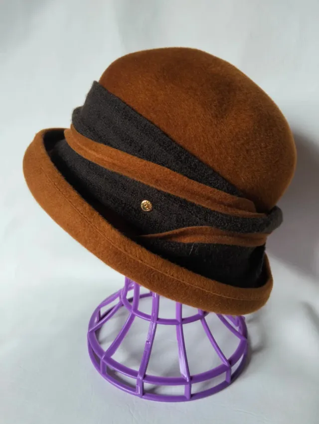 Sombrero señora Mayser M marrón y negro