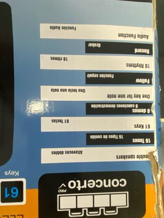 Teclado electrónico Concerto Pro. Buen estado