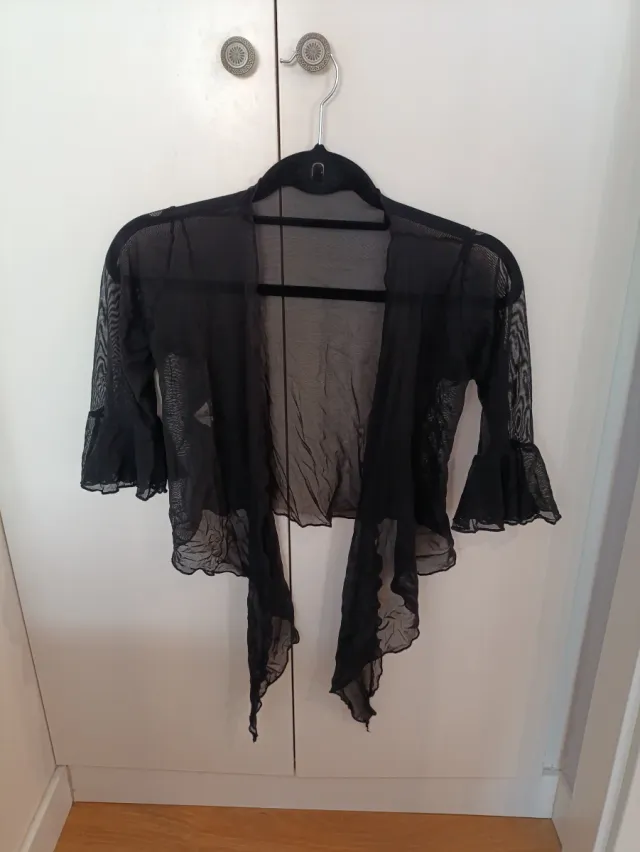 Cárdigan negro baile flamenco talla única