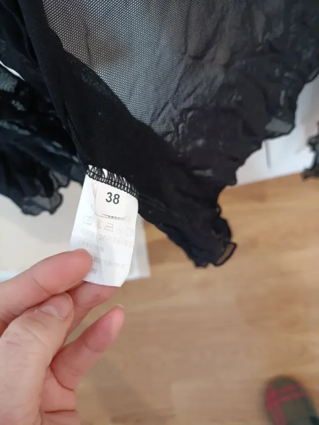 Cárdigan negro baile flamenco talla única