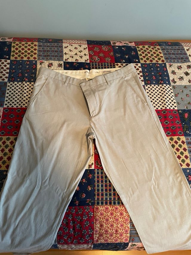 3 Pantalones Dockers Marrón y Gris W36xL36
