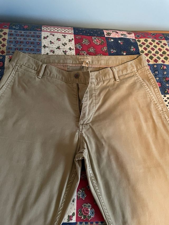 3 Pantalones Dockers Marrón y Gris W36xL36