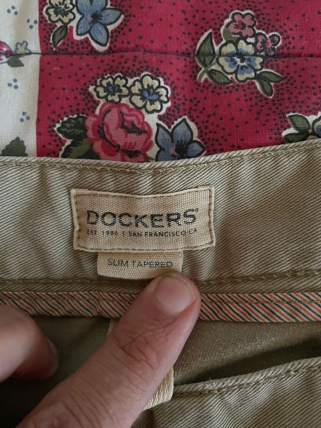 3 Pantalones Dockers Marrón y Gris W36xL36