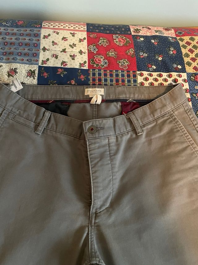 3 Pantalones Dockers Marrón y Gris W36xL36