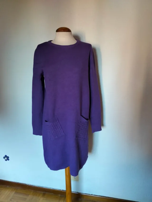 Vestido punto morado Florencia Talla Única