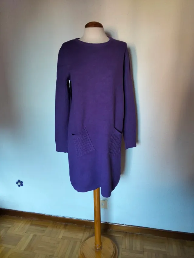Vestido punto morado Florencia Talla Única