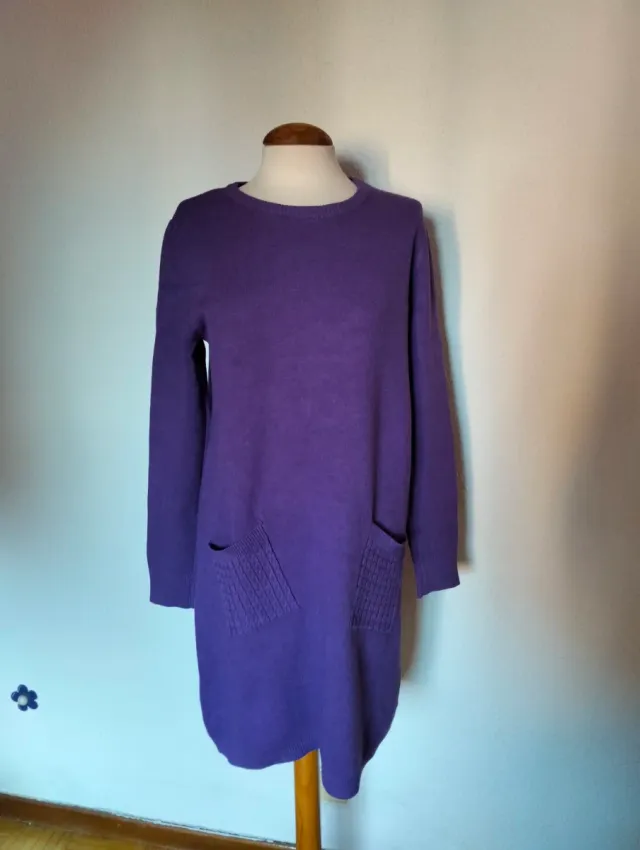 Vestido punto morado Florencia Talla Única