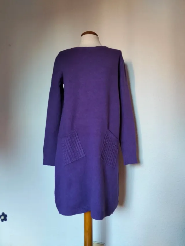 Vestido punto morado Florencia Talla Única