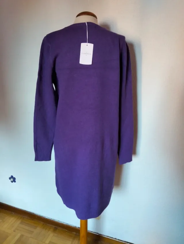Vestido punto morado Florencia Talla Única