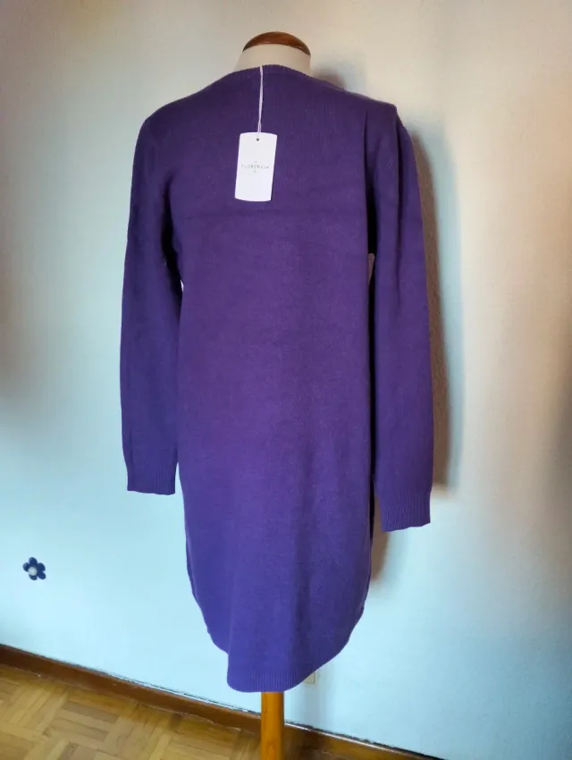 Vestido punto morado Florencia Talla Única