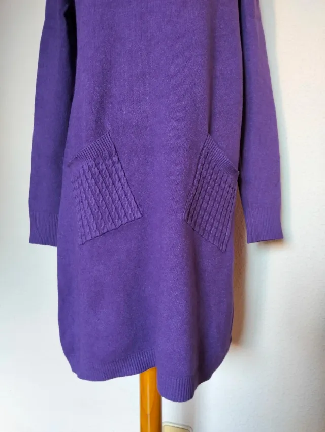 Vestido punto morado Florencia Talla Única