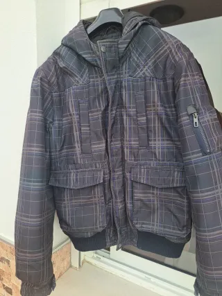 Anorak Jack & Jones gris capucha Talla L