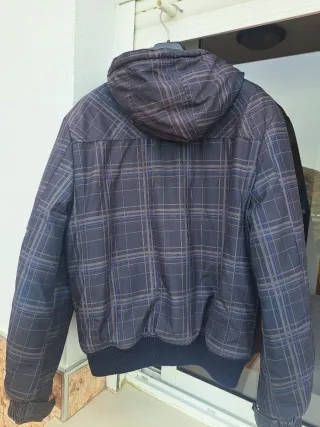 Anorak Jack & Jones gris capucha Talla L