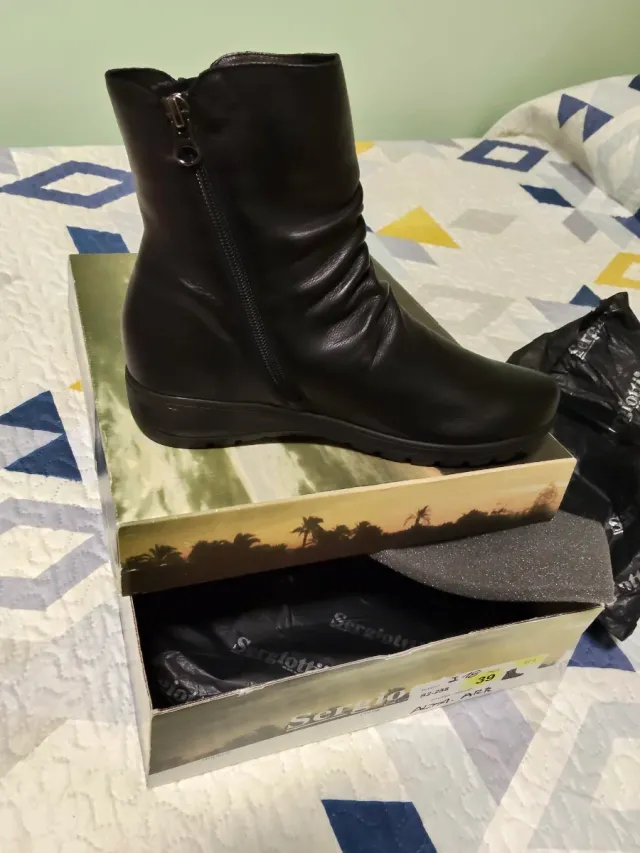 Botas cuña alta Sergio Tacchini negras talla 39