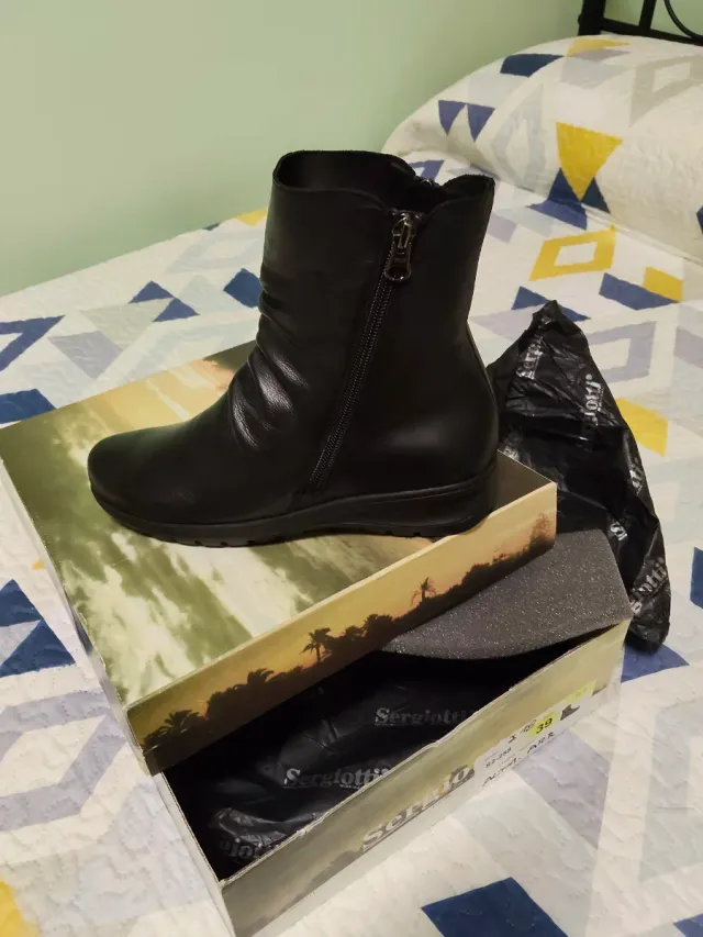 Botas cuña alta Sergio Tacchini negras talla 39