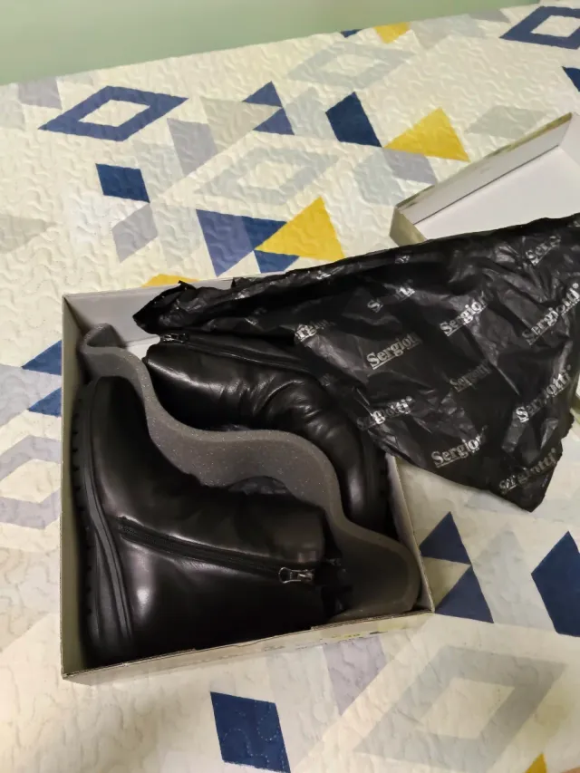 Botas cuña alta Sergio Tacchini negras talla 39