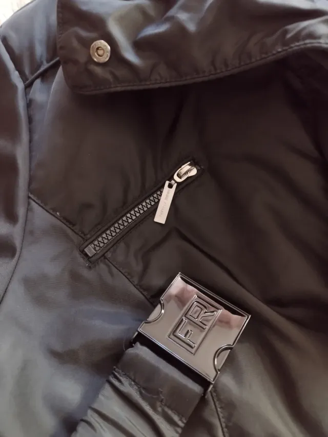 Giacca donna piuma nera