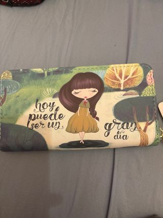 Billetera mujer estampado Hoy puede ser un gran dí