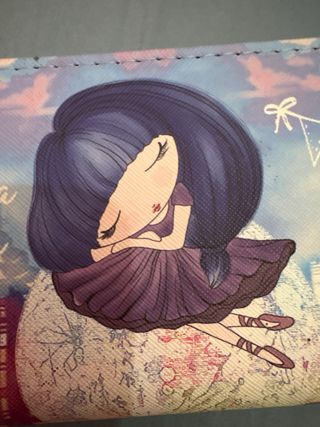 Billetera mujer estampado niña soñadora