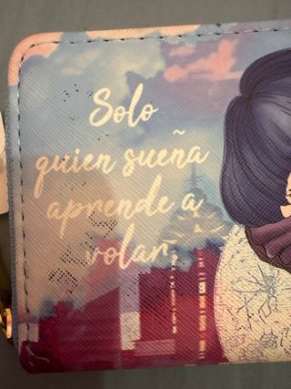 Billetera mujer estampado niña soñadora