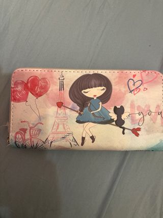 Billetera mujer estampado París