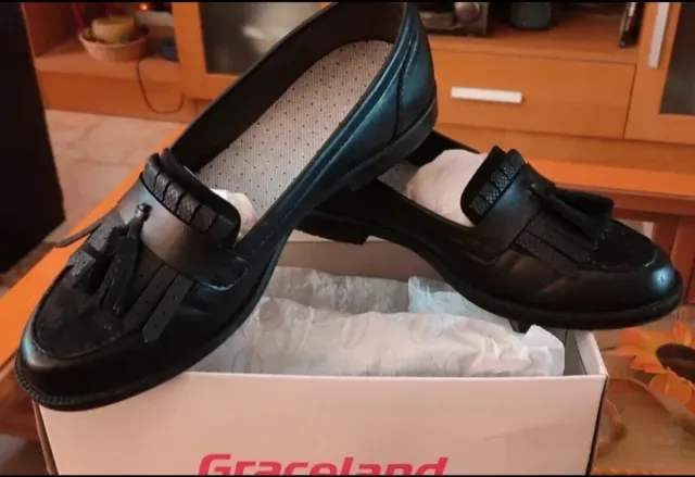 Mocasines negros mujer nuevos