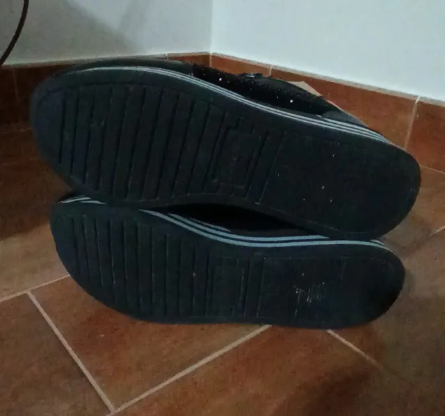 Sneakers donna nere con platform