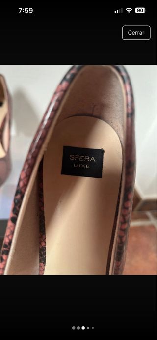 Zapatos tacón Sfera estampado serpiente