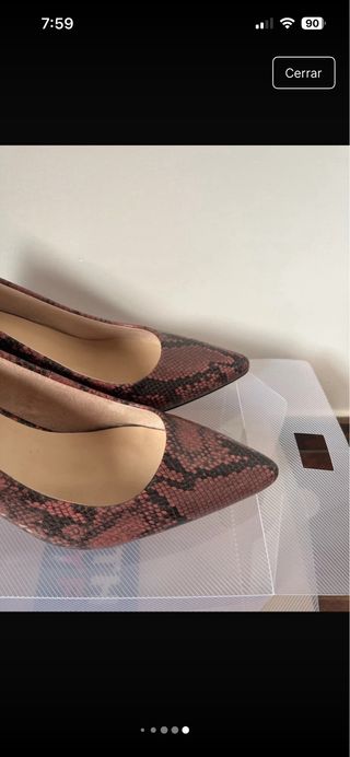 Zapatos tacón Sfera estampado serpiente