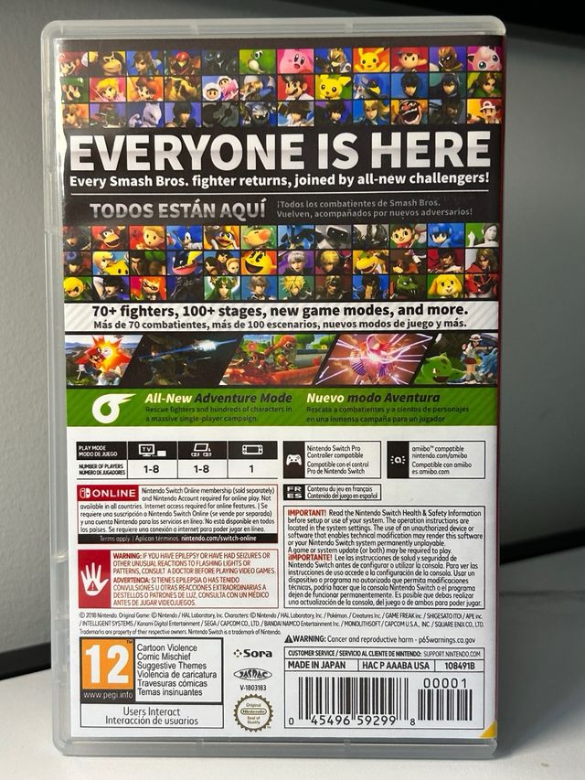 Super Smash Bros. Ultimate Nintendo Switch
