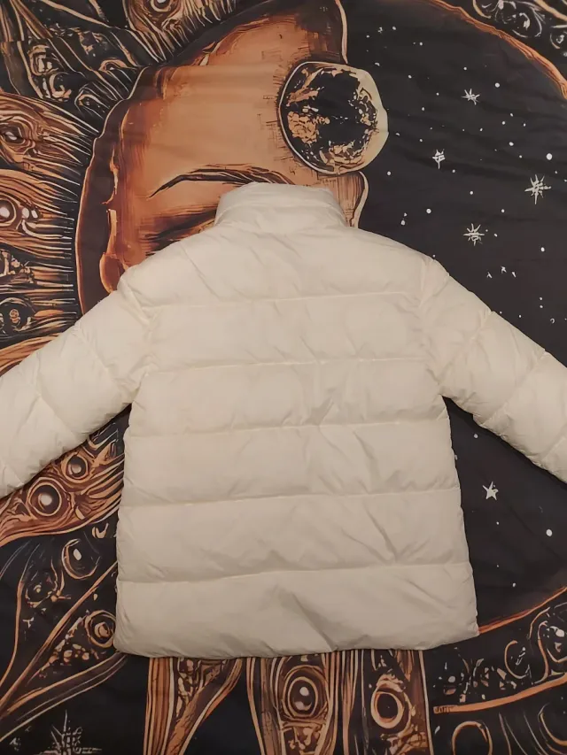 Cazadora acolchada blanca