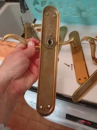 Lotes Pomos Puerta Latón