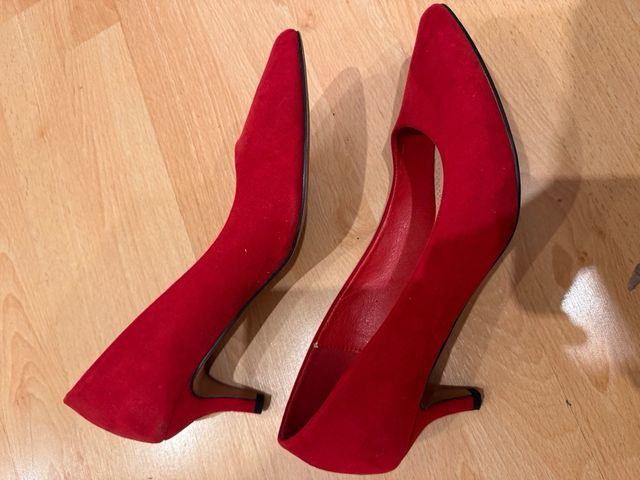 Zapatos tacón Marypaz rojos talla 39
