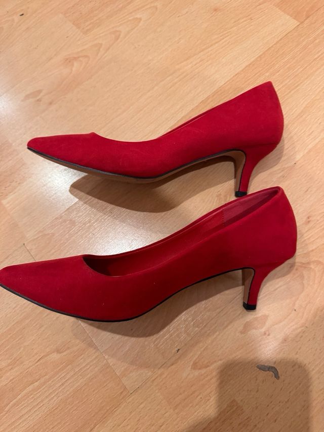 Zapatos tacón Marypaz rojos talla 39