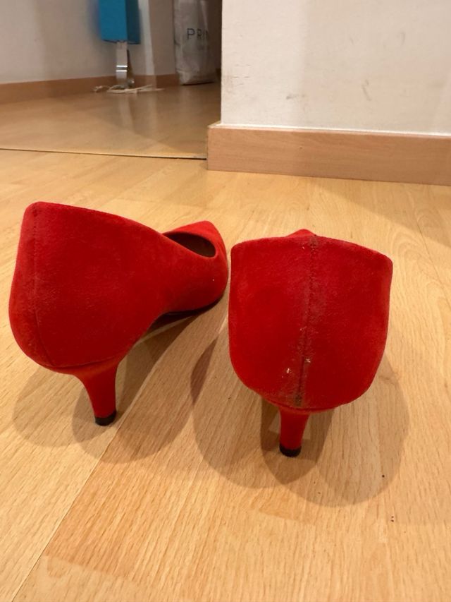 Zapatos tacón Marypaz rojos talla 39