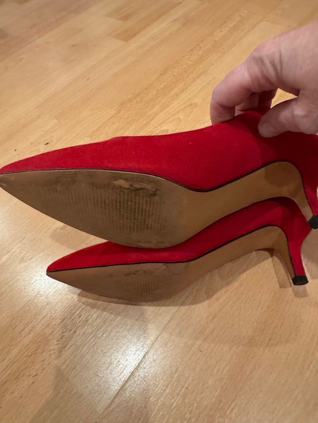 Zapatos tacón Marypaz rojos talla 39