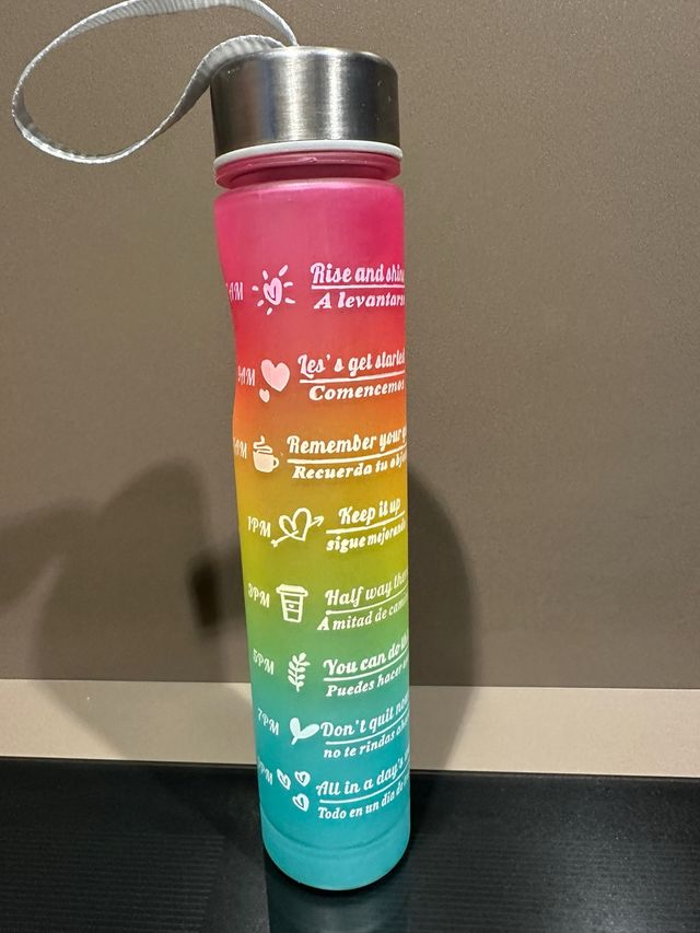 Borraccia motivazionale arcobaleno