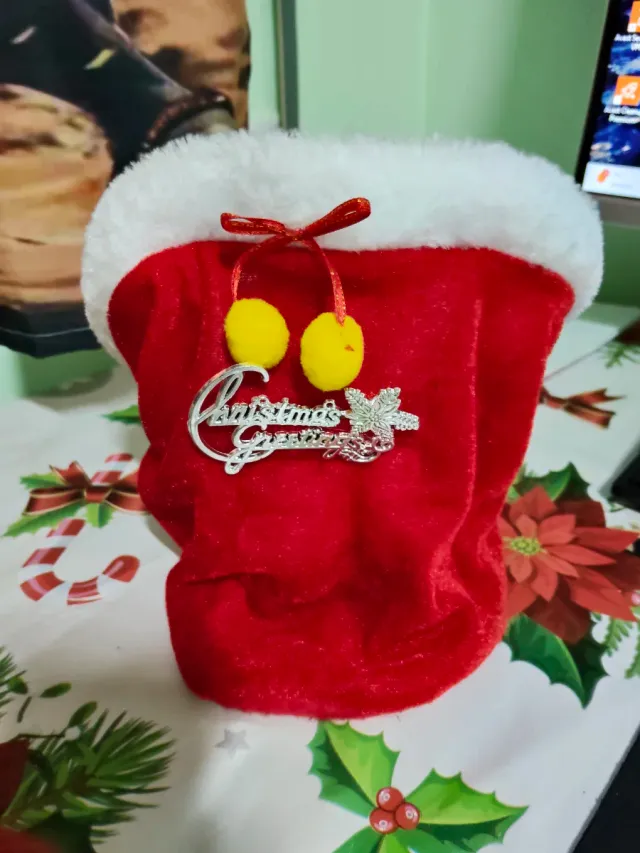 Muñeco de Navidad Rojo y Blanco