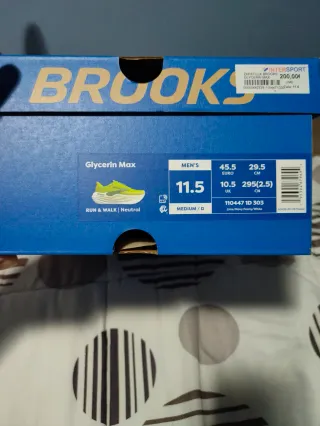 Zapatillas Brooks Glycerin Max Hombre Talla 45.5