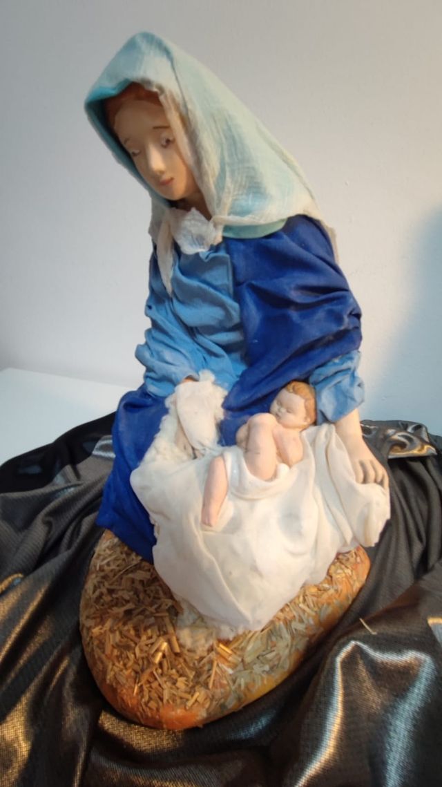 Figuras Belén: San José, Virgen y Niño