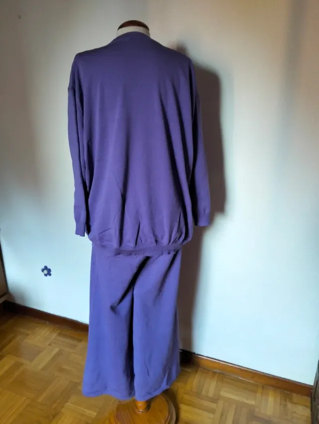 Conjunto pantalón oversize malva