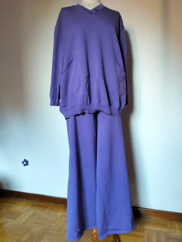 Conjunto pantalón oversize malva