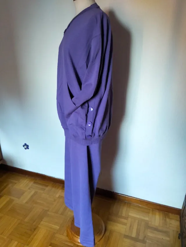 Conjunto pantalón oversize malva