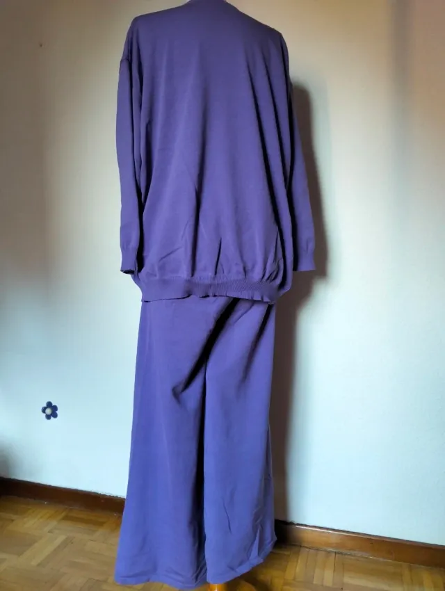 Conjunto pantalón oversize malva