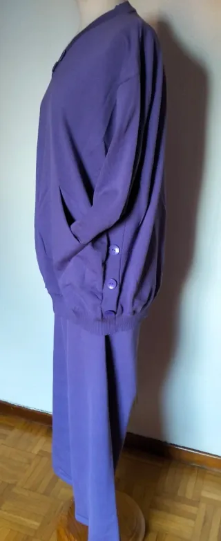 Conjunto pantalón oversize malva