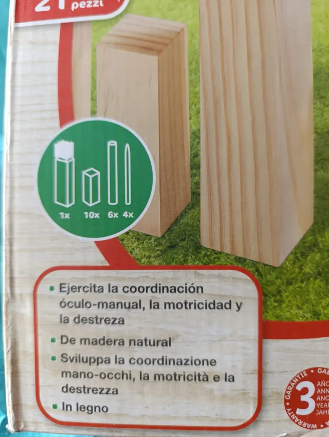 Ajedrez Vikingo Playtive 21 Piezas. Kubb