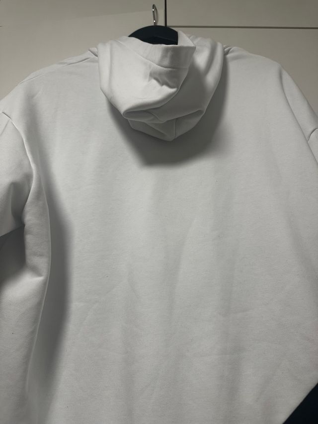 Fendi White Diagonal FF Hoodie