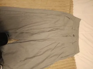 Pantalón vestir gris elegante Talla L